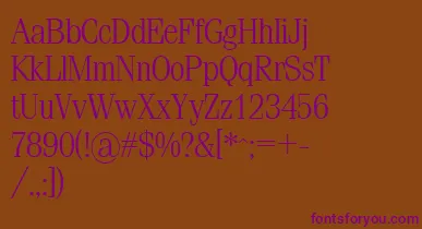 Sml font – Purple Fonts On Brown Background