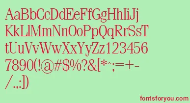 Sml font – Red Fonts On Green Background