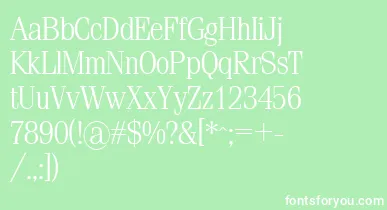 Sml font – White Fonts On Green Background