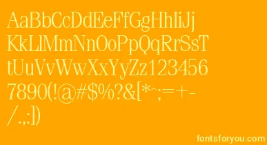 Sml font – Yellow Fonts On an Orange Background