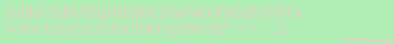 Sml Font – Pink Fonts on Green Background