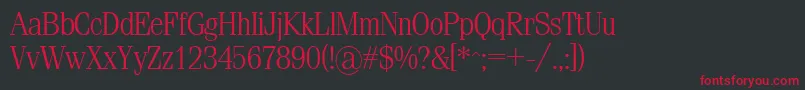 Sml Font – Red Fonts on Black Background
