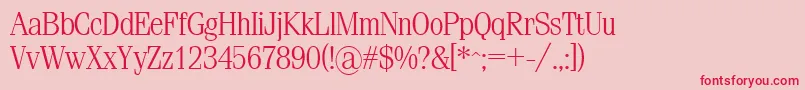 Sml Font – Red Fonts on Pink Background