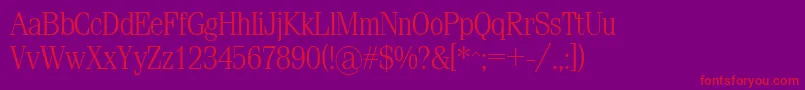 Sml Font – Red Fonts on Purple Background