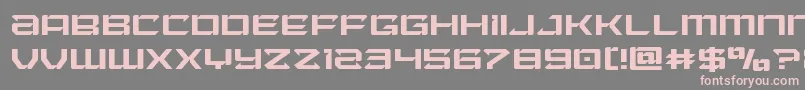 Laserwolflight Font – Pink Fonts on Gray Background