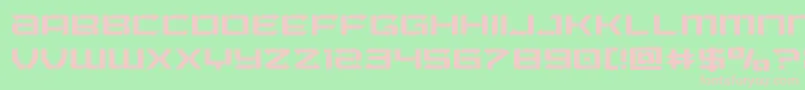 Laserwolflight Font – Pink Fonts on Green Background