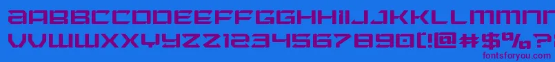 Laserwolflight Font – Purple Fonts on Blue Background