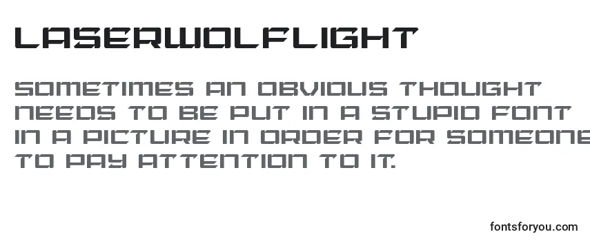 Шрифт Laserwolflight