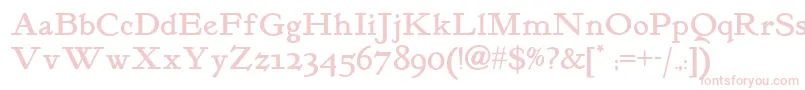 Kelmscott Font – Pink Fonts on White Background