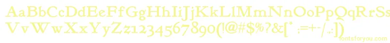 Шрифт Kelmscott – жёлтые шрифты