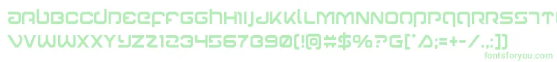 Gunrunnercond Font – Green Fonts on White Background