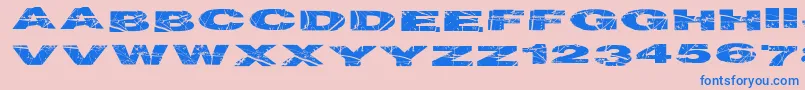 Saiba mais sobre a fonte Particlephysics Fonte Particlephysics – fontes azuis em um fundo rosa