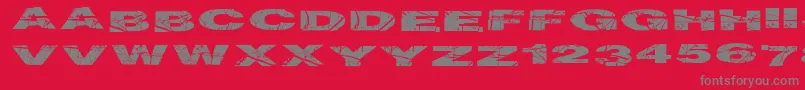 Particlephysics Font – Gray Fonts on Red Background