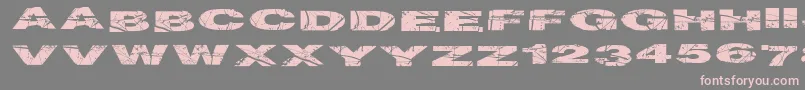 Particlephysics Font – Pink Fonts on Gray Background