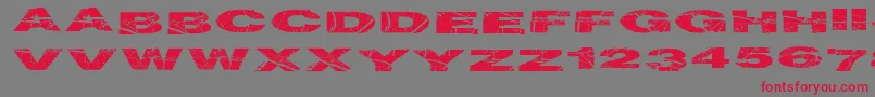 Particlephysics Font – Red Fonts on Gray Background