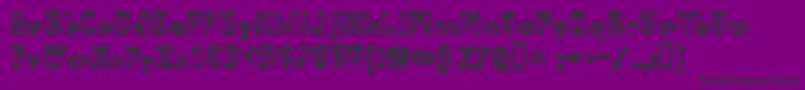 Police AbandonedBitplane – polices noires sur fond violet
