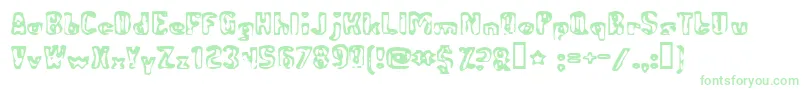 Więcej informacji o czcionce AbandonedBitplane Czcionka AbandonedBitplane – zielone czcionki