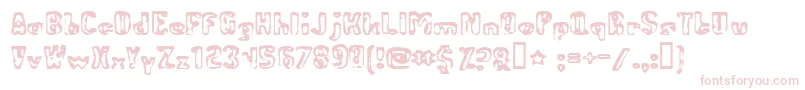 AbandonedBitplane Font – Pink Fonts on White Background