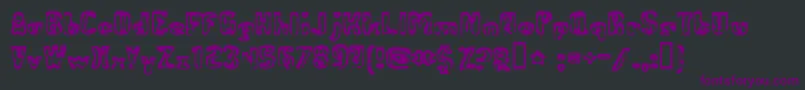 AbandonedBitplane Font – Purple Fonts on Black Background