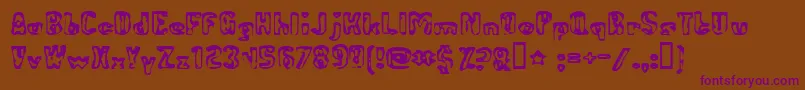 Подробнее о шрифте AbandonedBitplane Шрифт AbandonedBitplane – фиолетовые шрифты на коричневом фоне