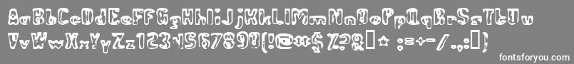 AbandonedBitplane Font – White Fonts on Gray Background