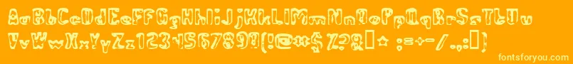 More about AbandonedBitplane Font AbandonedBitplane Font – Yellow Fonts on Orange Background