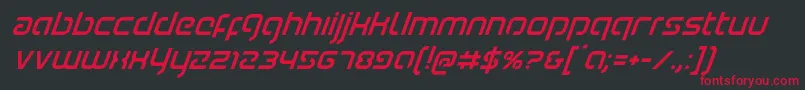 Youngerbloodsuperital Font – Red Fonts on Black Background