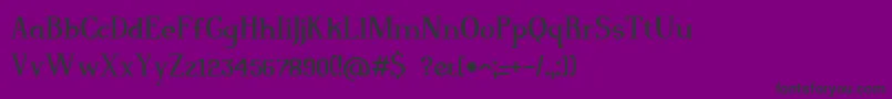 Magnusjockey Font – Black Fonts on Purple Background