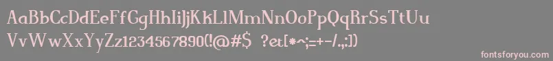 Magnusjockey Font – Pink Fonts on Gray Background