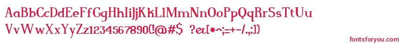 Magnusjockey Font – Red Fonts on White Background