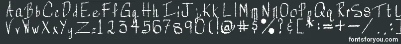 Шрифт Rorsch – белые шрифты