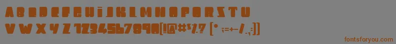 LeagueOfGiant Font – Brown Fonts on Gray Background