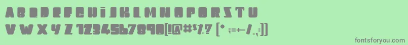 LeagueOfGiant Font – Gray Fonts on Green Background