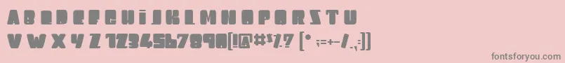 LeagueOfGiant Font – Gray Fonts on Pink Background