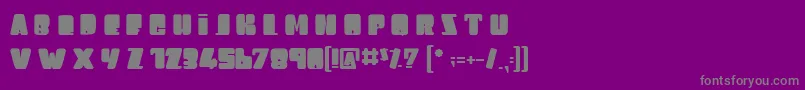 LeagueOfGiant Font – Gray Fonts on Purple Background