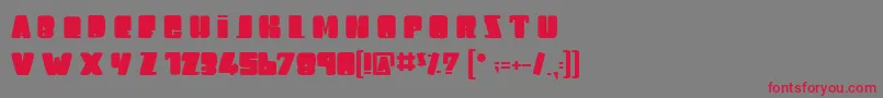 LeagueOfGiant Font – Red Fonts on Gray Background