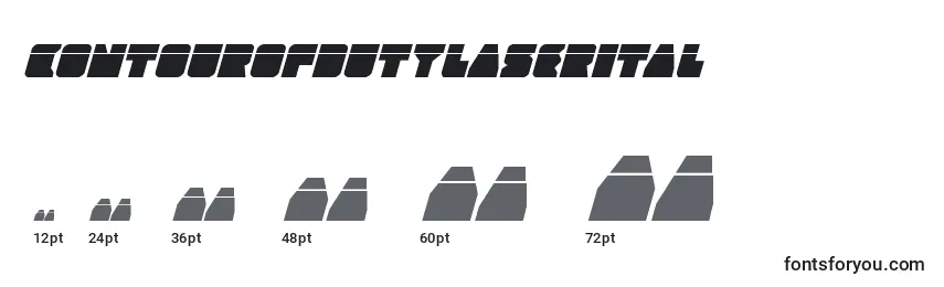 Contourofdutylaserital Font Sizes
