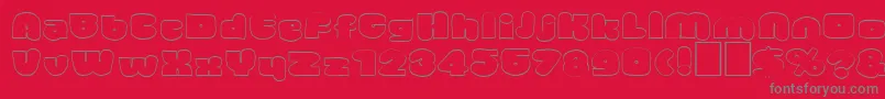 Vinsome Font – Gray Fonts on Red Background