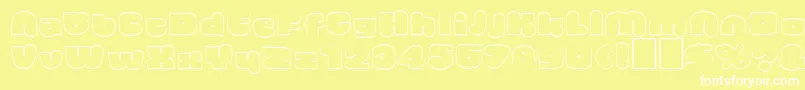 Vinsome Font – White Fonts on Yellow Background