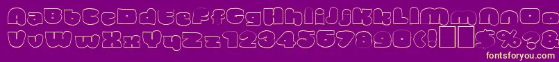 Vinsome Font – Yellow Fonts on Purple Background