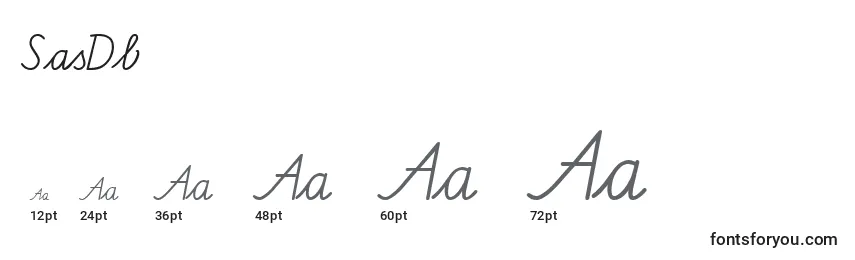 SasDb Font Sizes