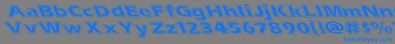 Esascolt Font – Blue Fonts on Gray Background