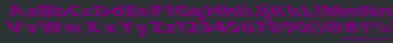Шрифт Esascolt – фиолетовые шрифты на чёрном фоне