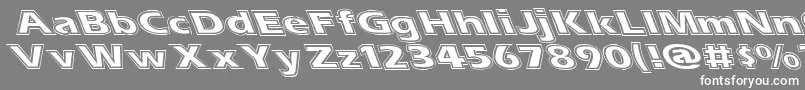 Esascolt Font – White Fonts on Gray Background
