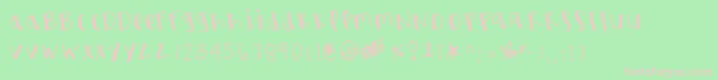 More about Legouter Font Legouter Font – Pink Fonts on Green Background