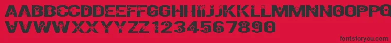 RockXStartTfb Font – Black Fonts on Red Background