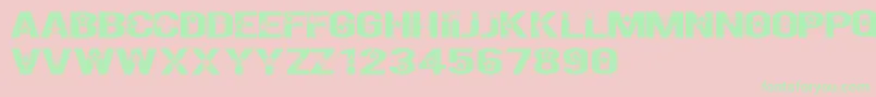 RockXStartTfb Font – Green Fonts on Pink Background