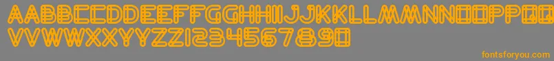 BambooShoot Font – Orange Fonts on Gray Background