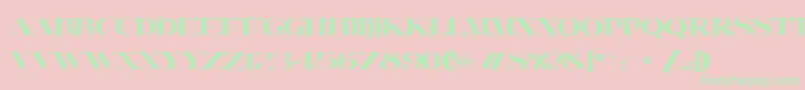 Lafitte Font – Green Fonts on Pink Background