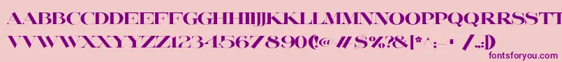 Lafitte Font – Purple Fonts on Pink Background